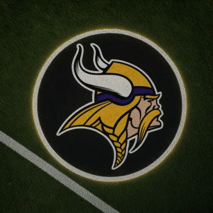 Minnesota Vikings Football Car Door Projector Light grass scene
