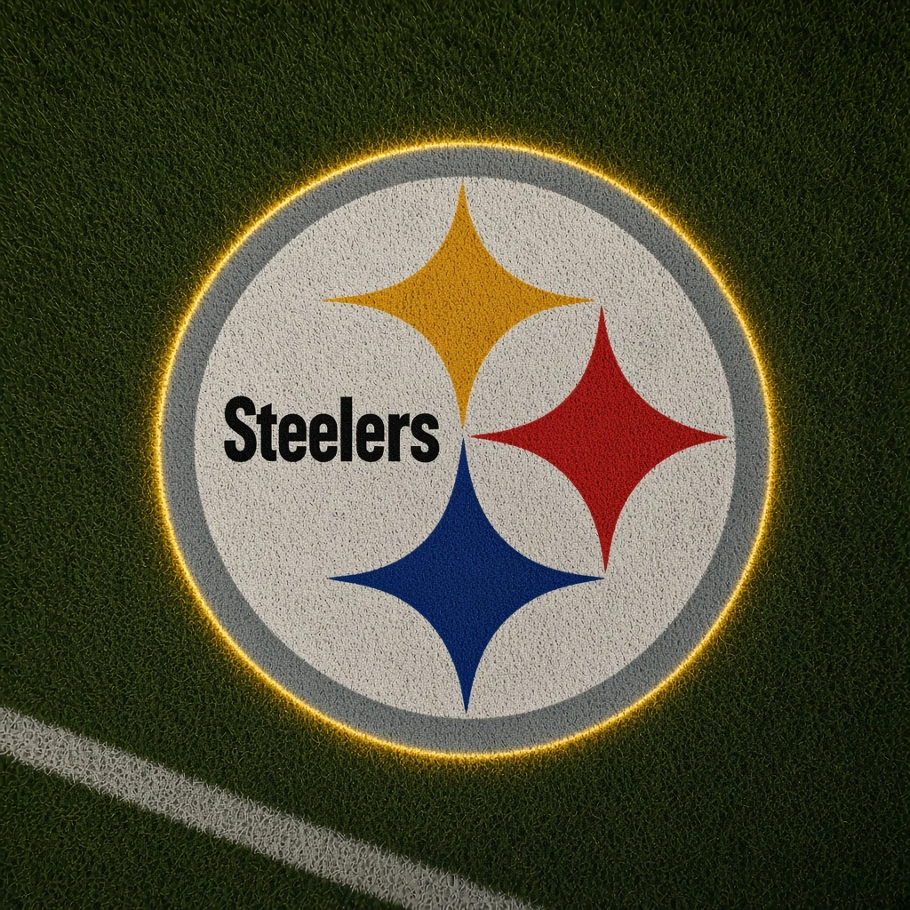 Pittsburgh Steelers Football Car Door Projector Light grass scene