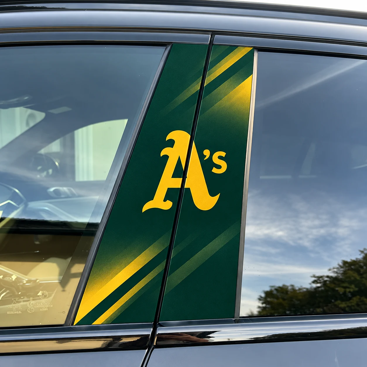 Oakland Athletics Car Pillar Wrap - Universal Fit