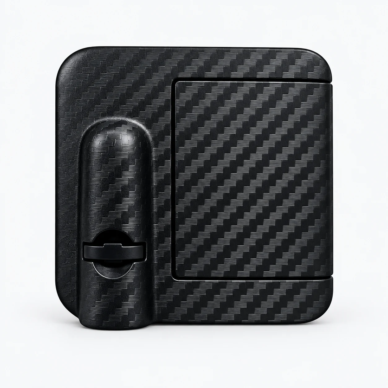 Premium Carbon Fiber Texture Wireless LED Door Projector Unit