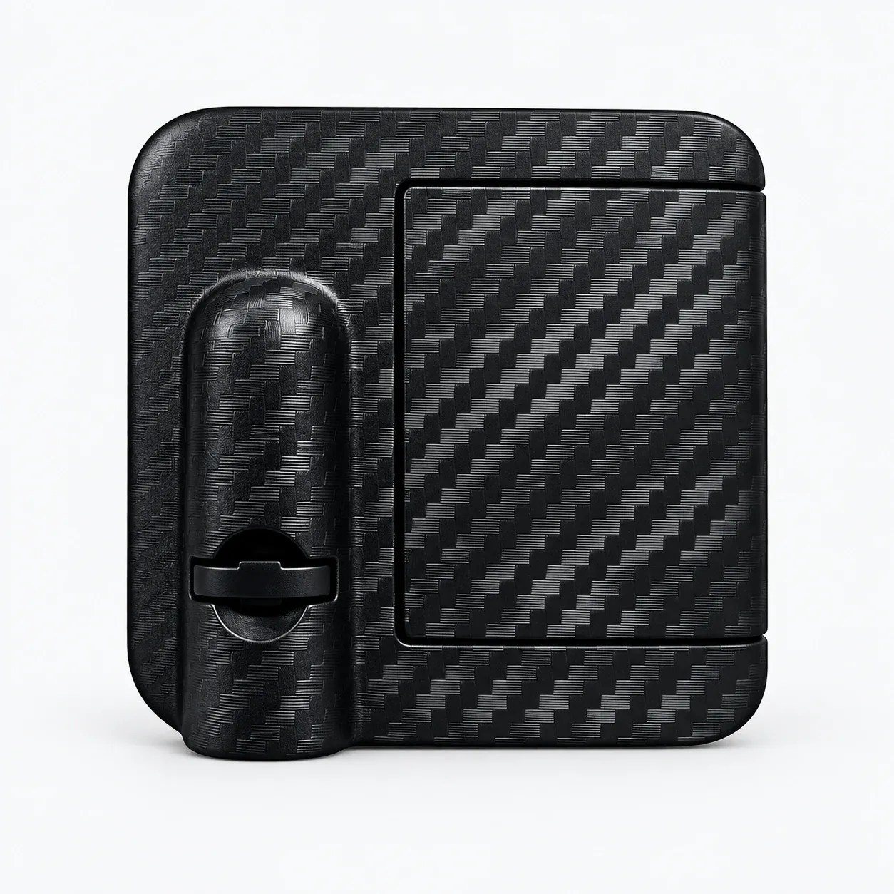 Premium Carbon Fiber Texture Wireless LED Door Projector Unit
