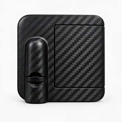 Premium Carbon Fiber Texture Wireless LED Door Projector Unit