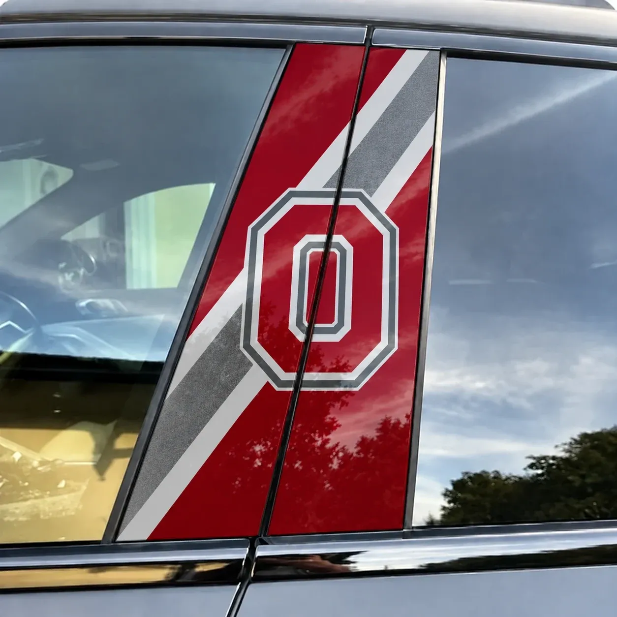 Ohio State Buckeyes Car Pillar Wrap Special - Universal Fit