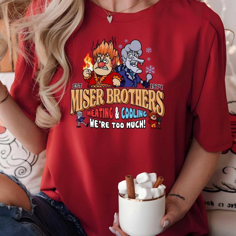 1974 Miser Brothers Christmas Graphic Sweatshirt & T-Shirt (The Year Without a Santa Claus)