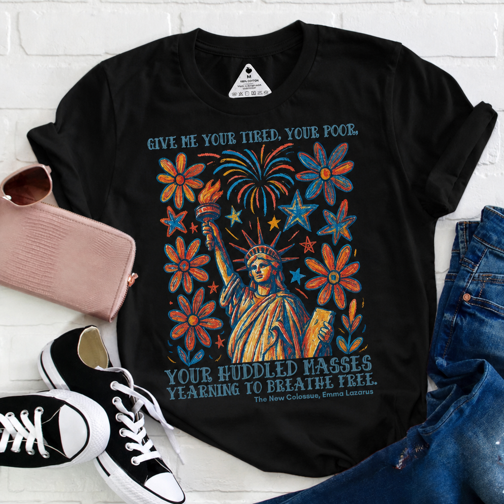 July 4th Statue of Liberty Quote Graphic Tee
