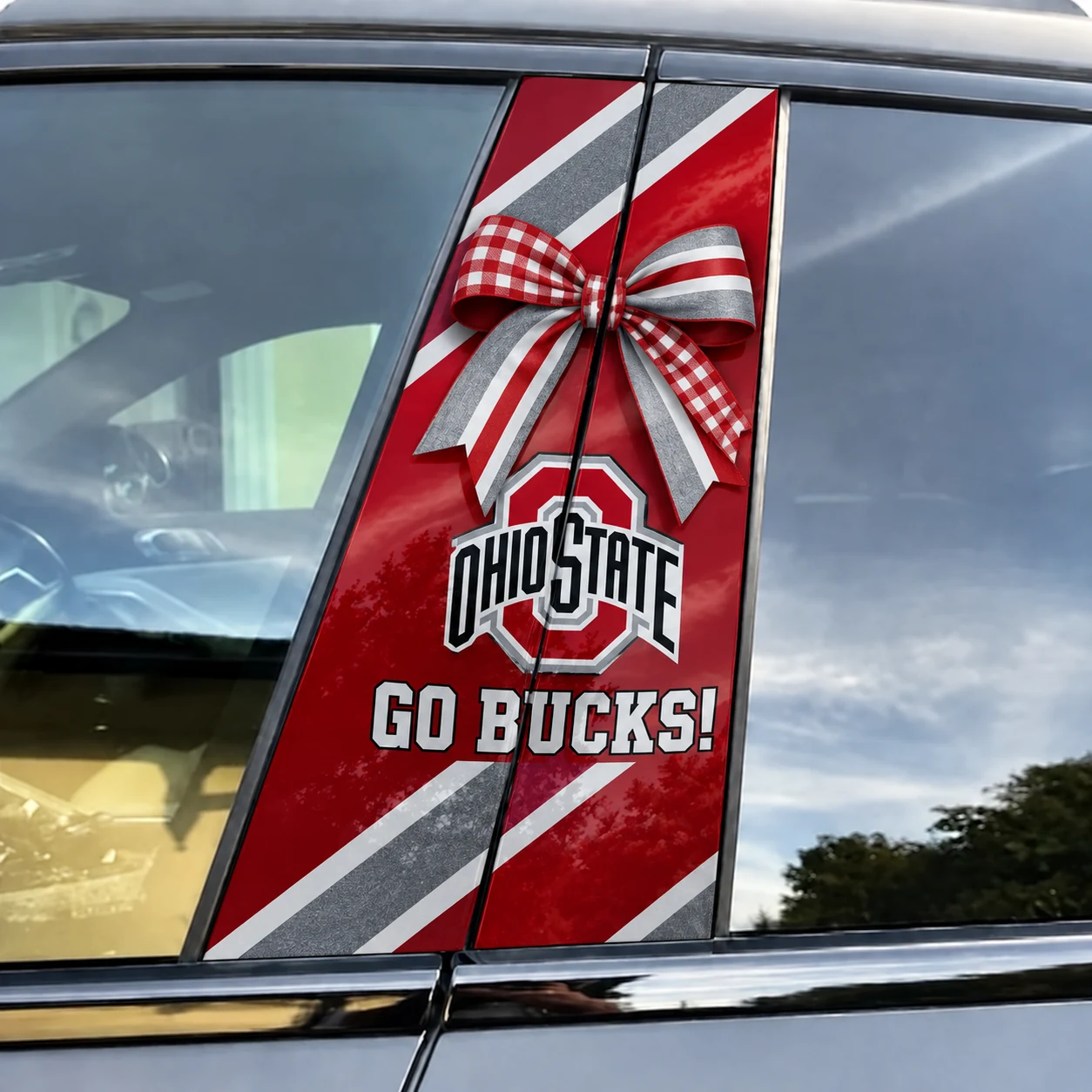 Ohio State Buckeyes Car Pillar Wrap Special - Universal Fit