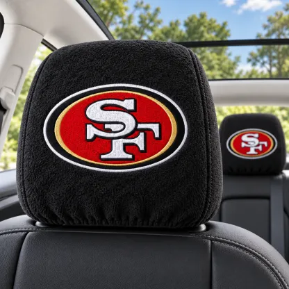 San Francisco 49ers Football Car Headrest Covers - view 2