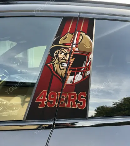 San Francisco 49ers Car Pillar Wrap - Universal Fit