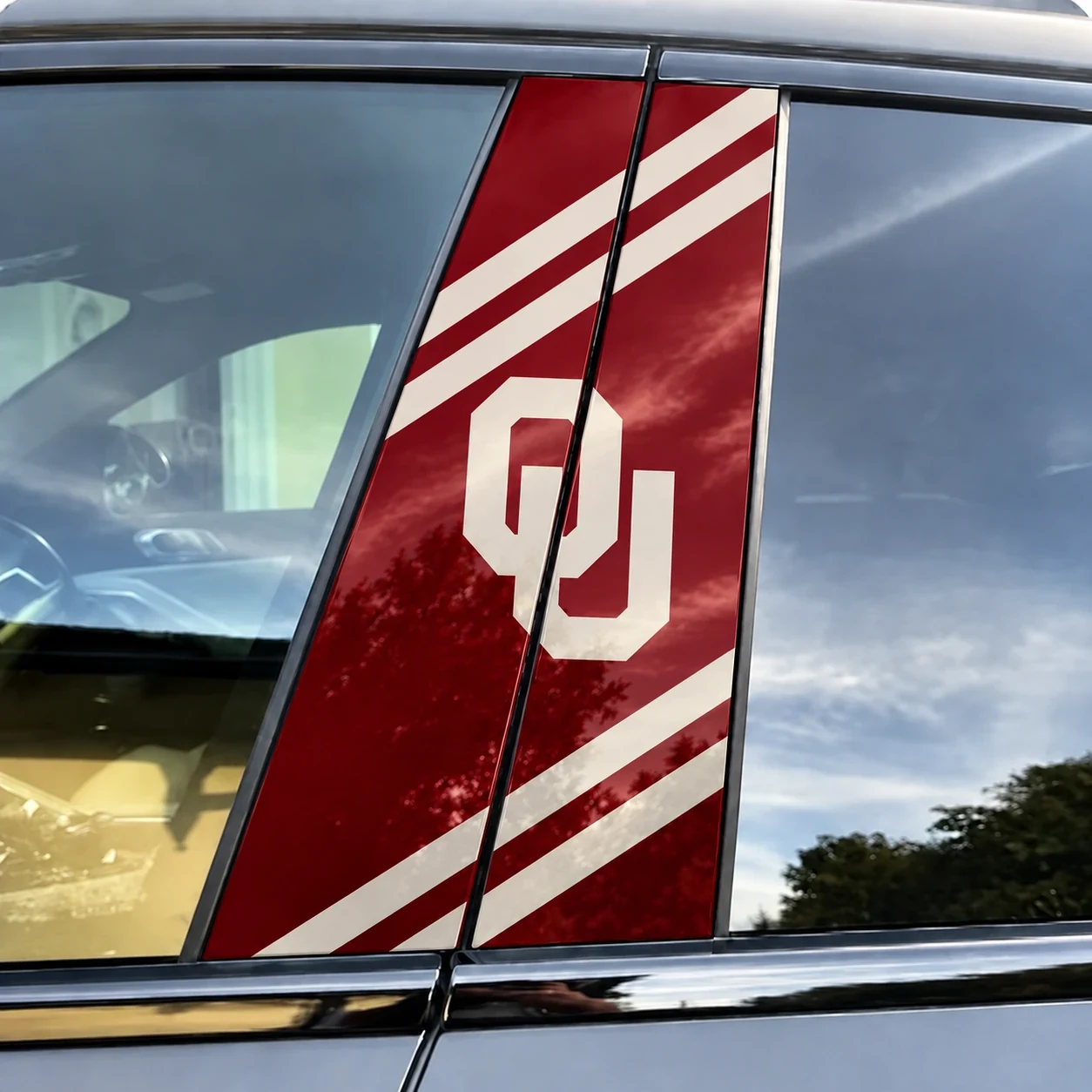 Oklahoma Sooners Car Pillar Wrap Special - Universal Fit