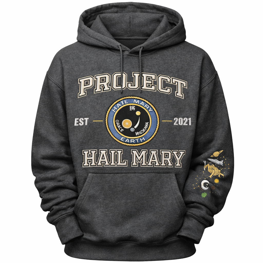 Project Hail Mary Embroidered– Space Sci-Fi Bookish Pullover