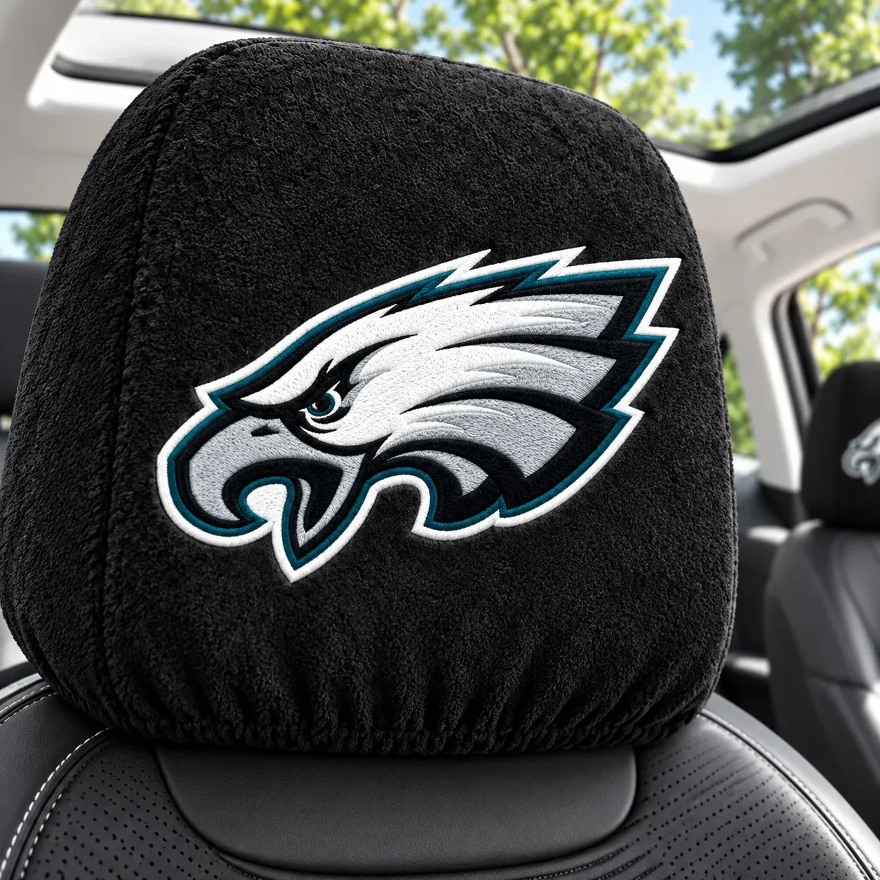 Philadelphia Eagles Football Car Headrest Covers - view 2