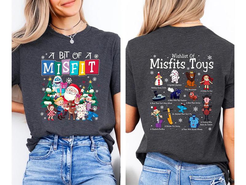Misfit Toys Christmas Graphic Tee & Sweatshirt (Rudolph the Red-Nosed Reindeer)