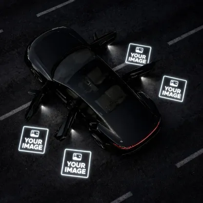 Customized car door projector light