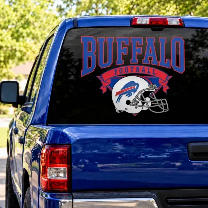 Buffalo Bills Football Square Rear Window Decal