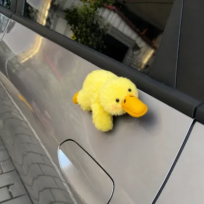 Magnetic Car Plush Yellow Duck