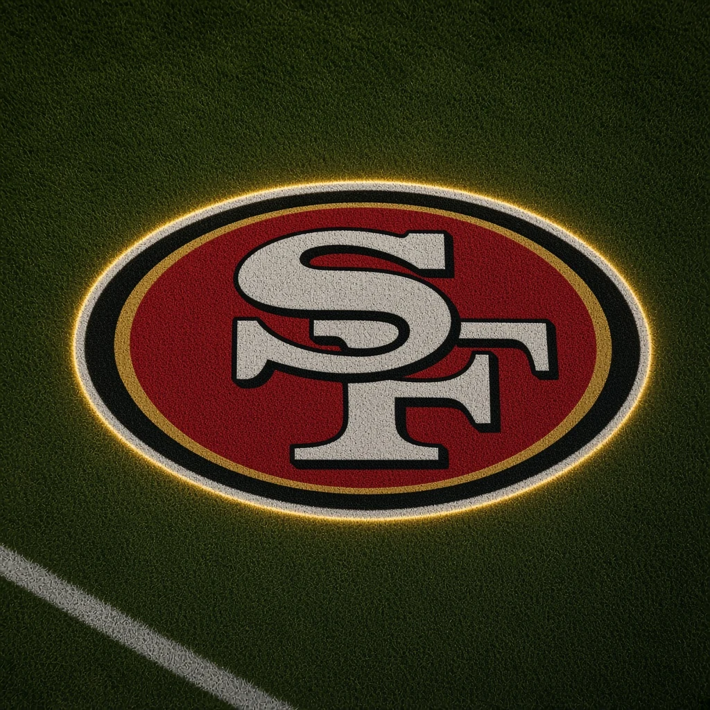 San Francisco 49ers Football Car Door Projector Light grass scene