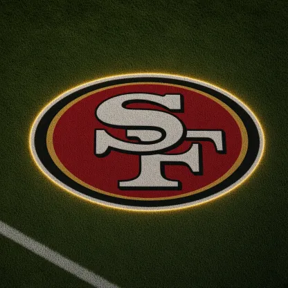 San Francisco 49ers Football Car Door Projector Light grass scene