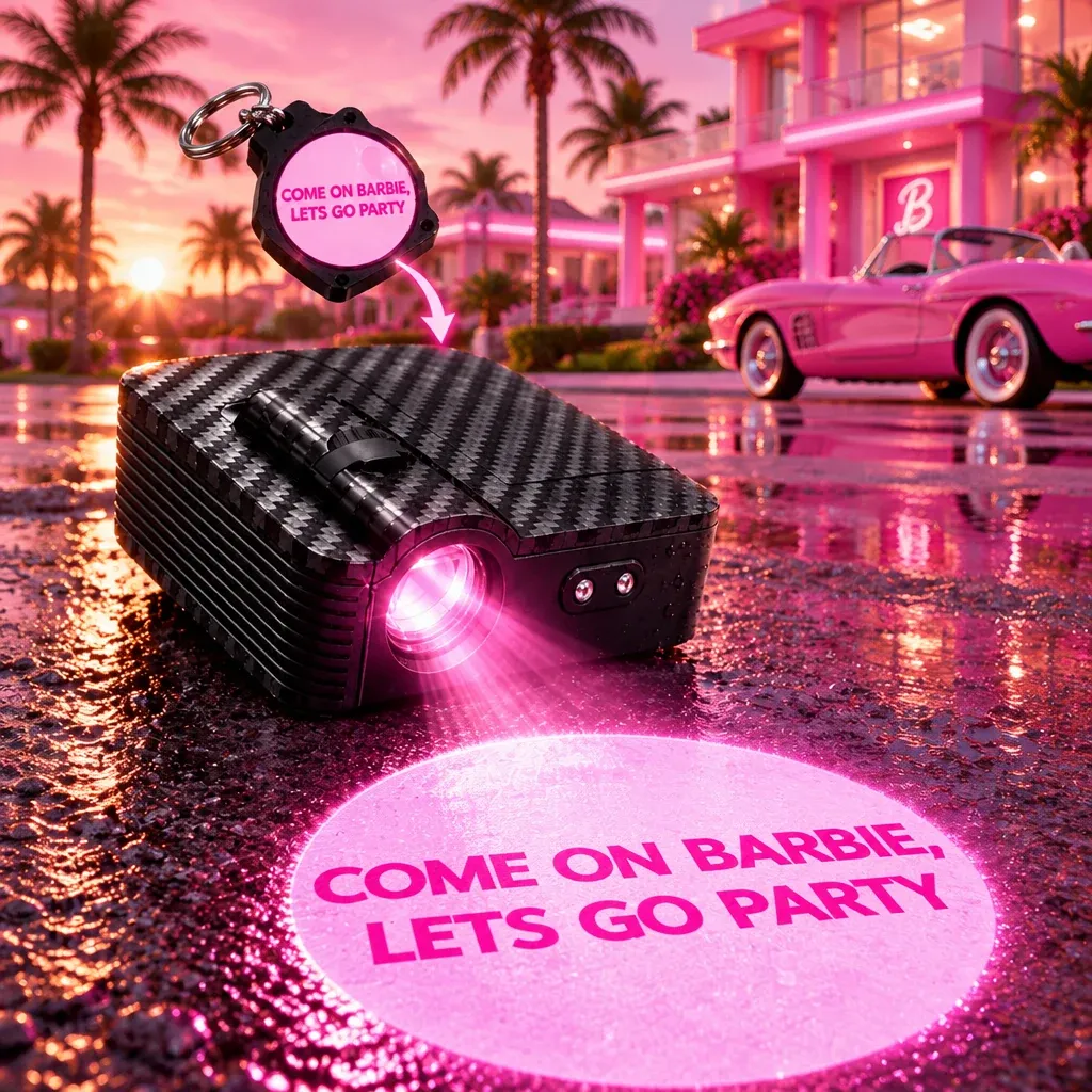 Come On Barbie Lets Go Party Illuminated Ground Projection Light
