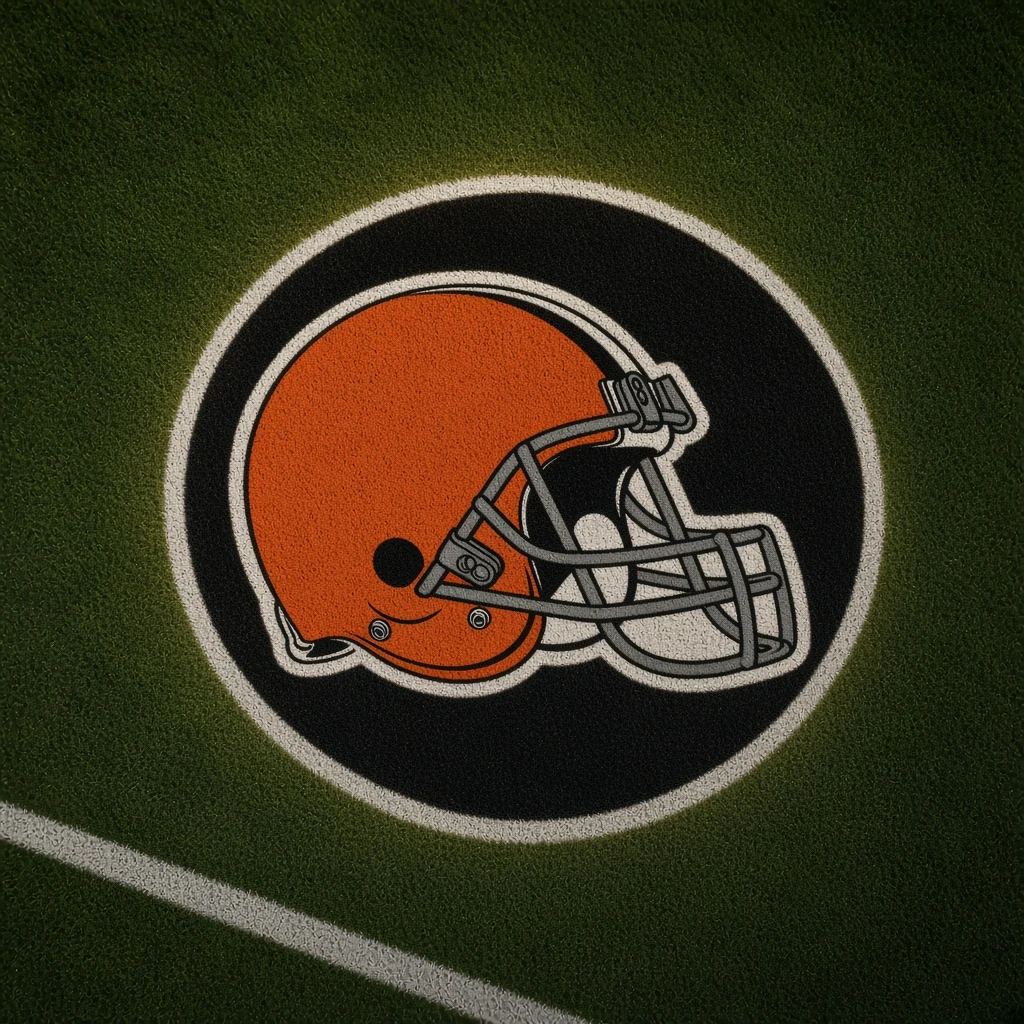 Cleveland Browns Football Car Door Projector Light grass scene