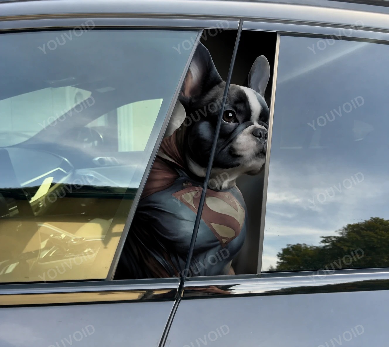 SuperBuldog - Car pillar sticker