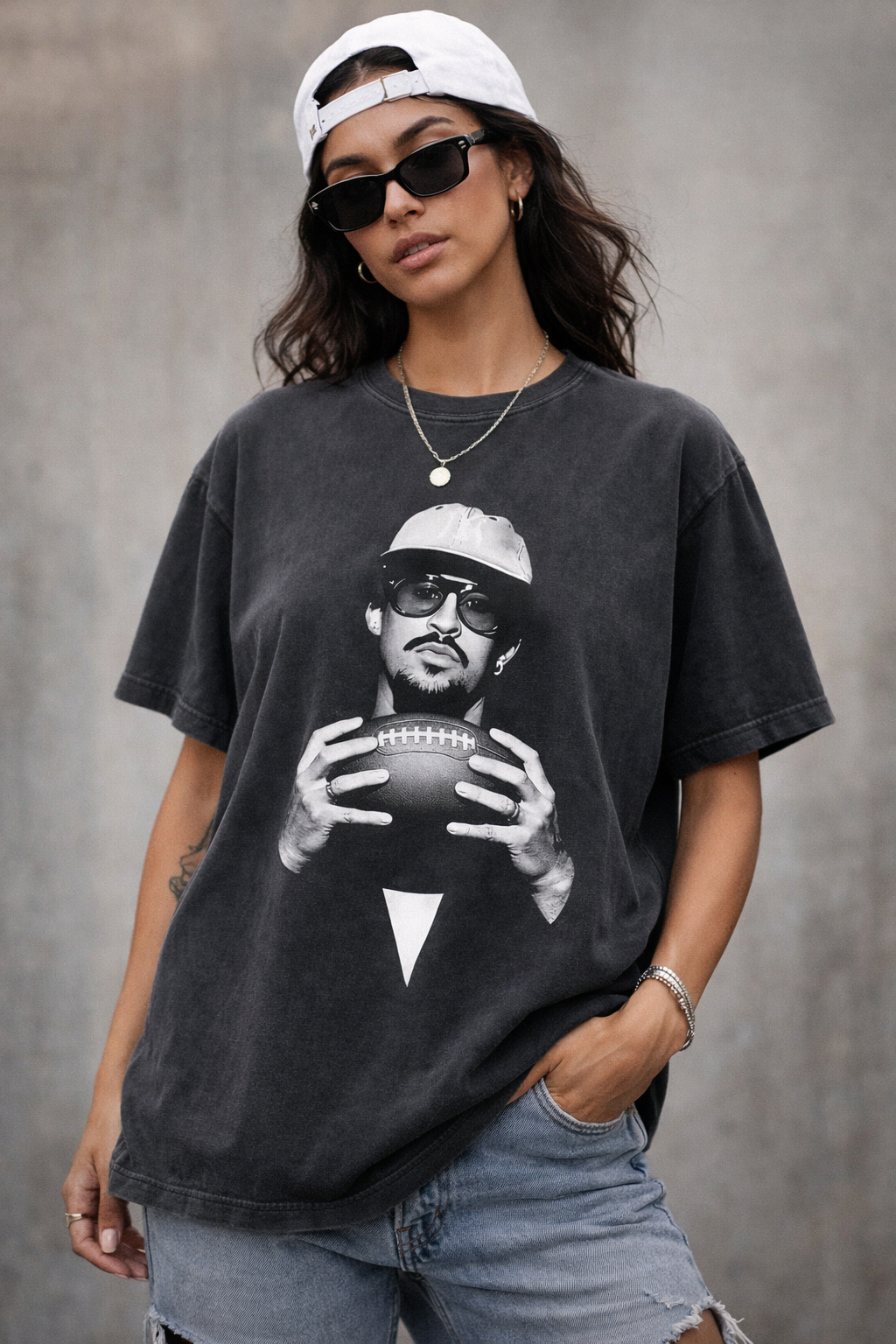 Benito Bowl Football Graphic Tee - Premium Heavyweight Vintage Wash