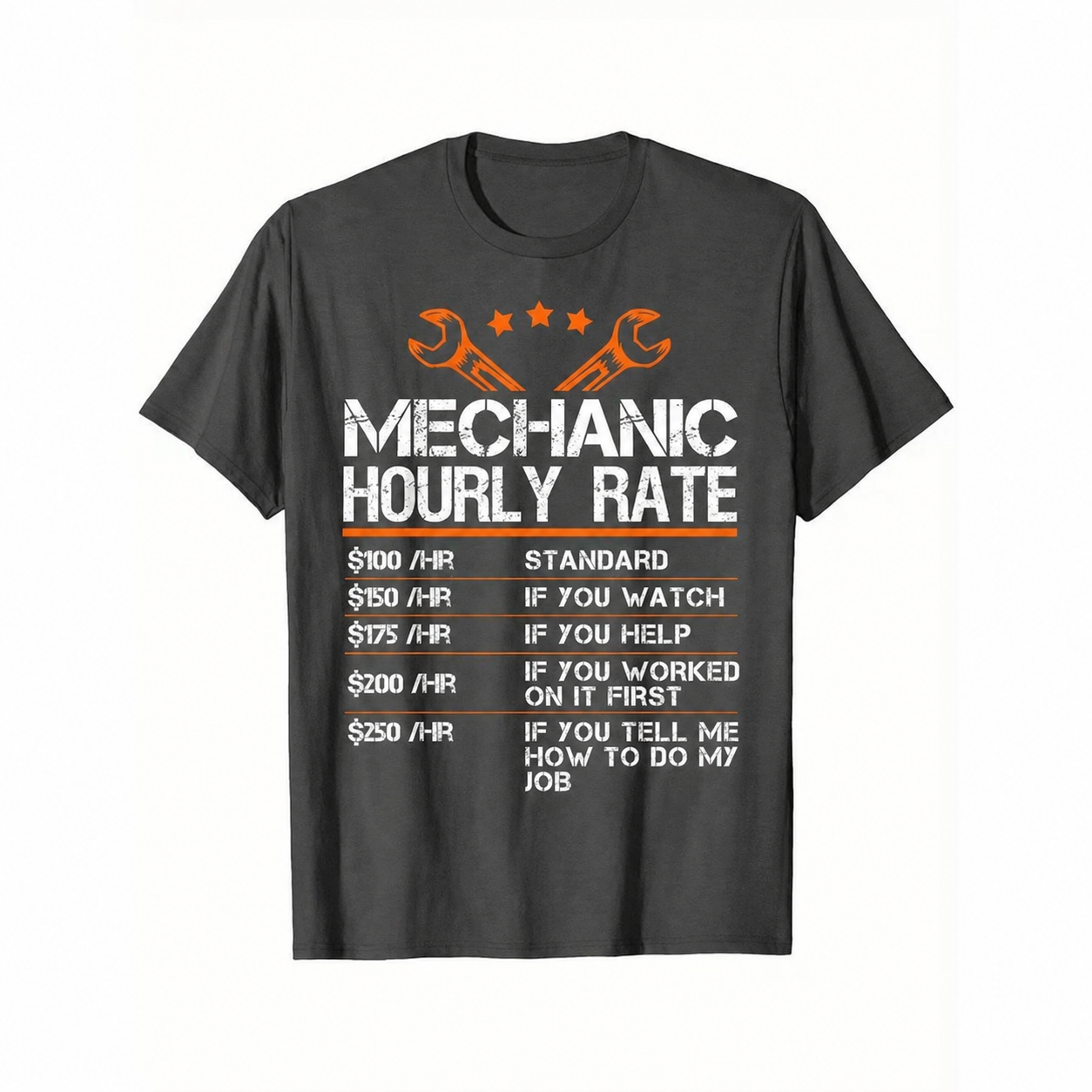 Mechanic Hourly Rate Funny T-Shirt