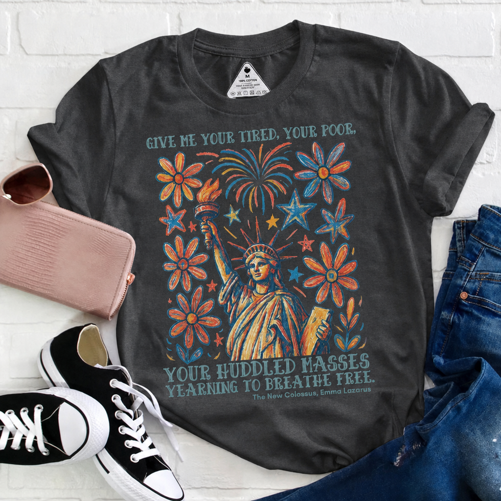 July 4th Statue of Liberty Quote Graphic Tee