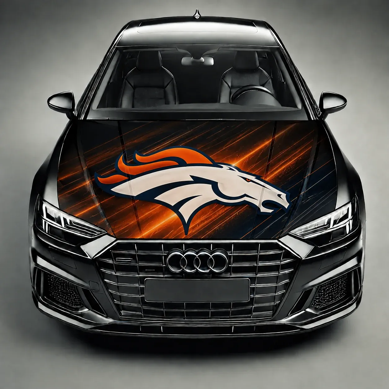 Denver Broncos Premium Car Hood Wrap - Universal Fit