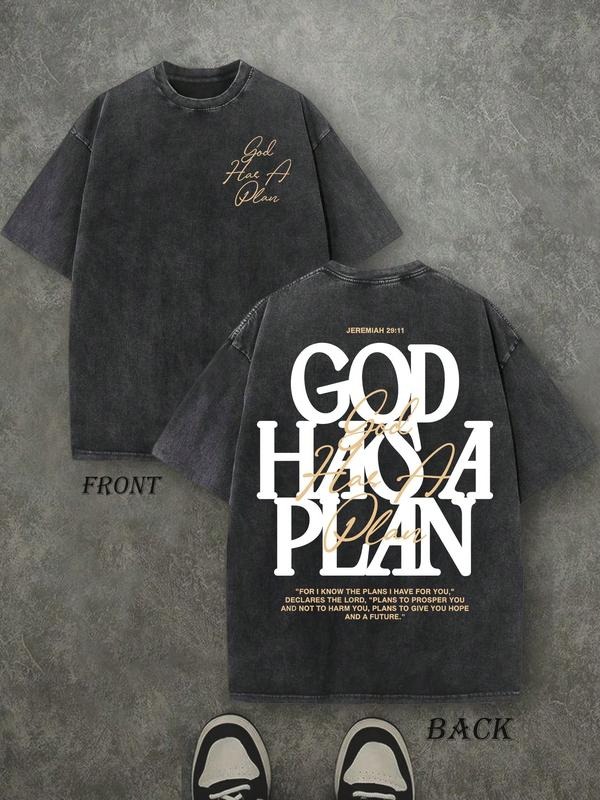 “God Has A Plan” Religious Streetwear Tee - Jeremiah 29:11 Inspired Apparel