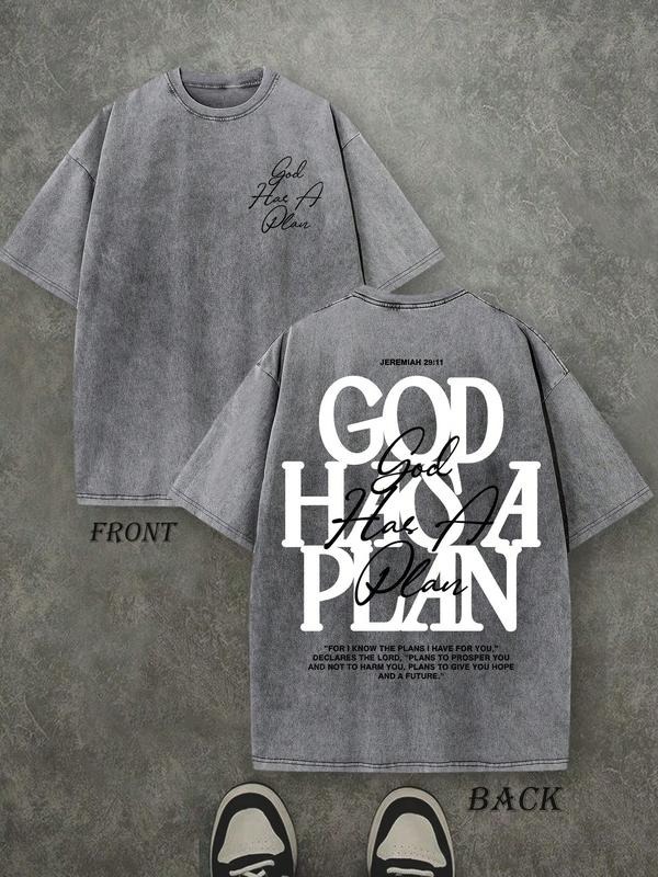 “God Has A Plan” Religious Streetwear Tee - Jeremiah 29:11 Inspired Apparel