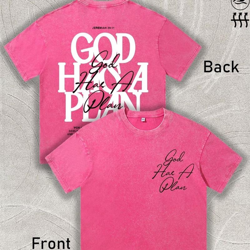 “God Has A Plan” Religious Streetwear Tee - Jeremiah 29:11 Inspired Apparel