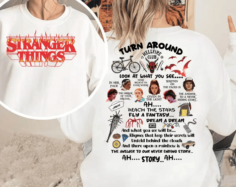 Stranger Things x NeverEnding Story 2-Sided Graphic Apparel