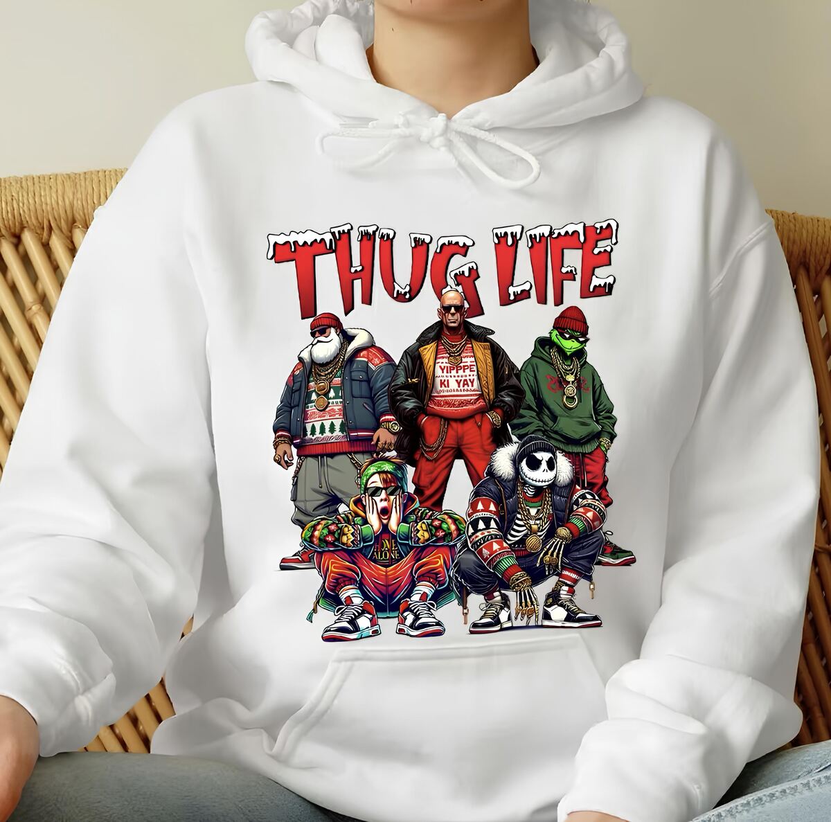 Christmas Thug Life Movie Character Sweatshirt