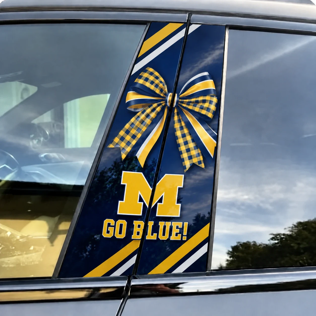 Michigan Wolverines Car Pillar Wrap - Universal Fit
