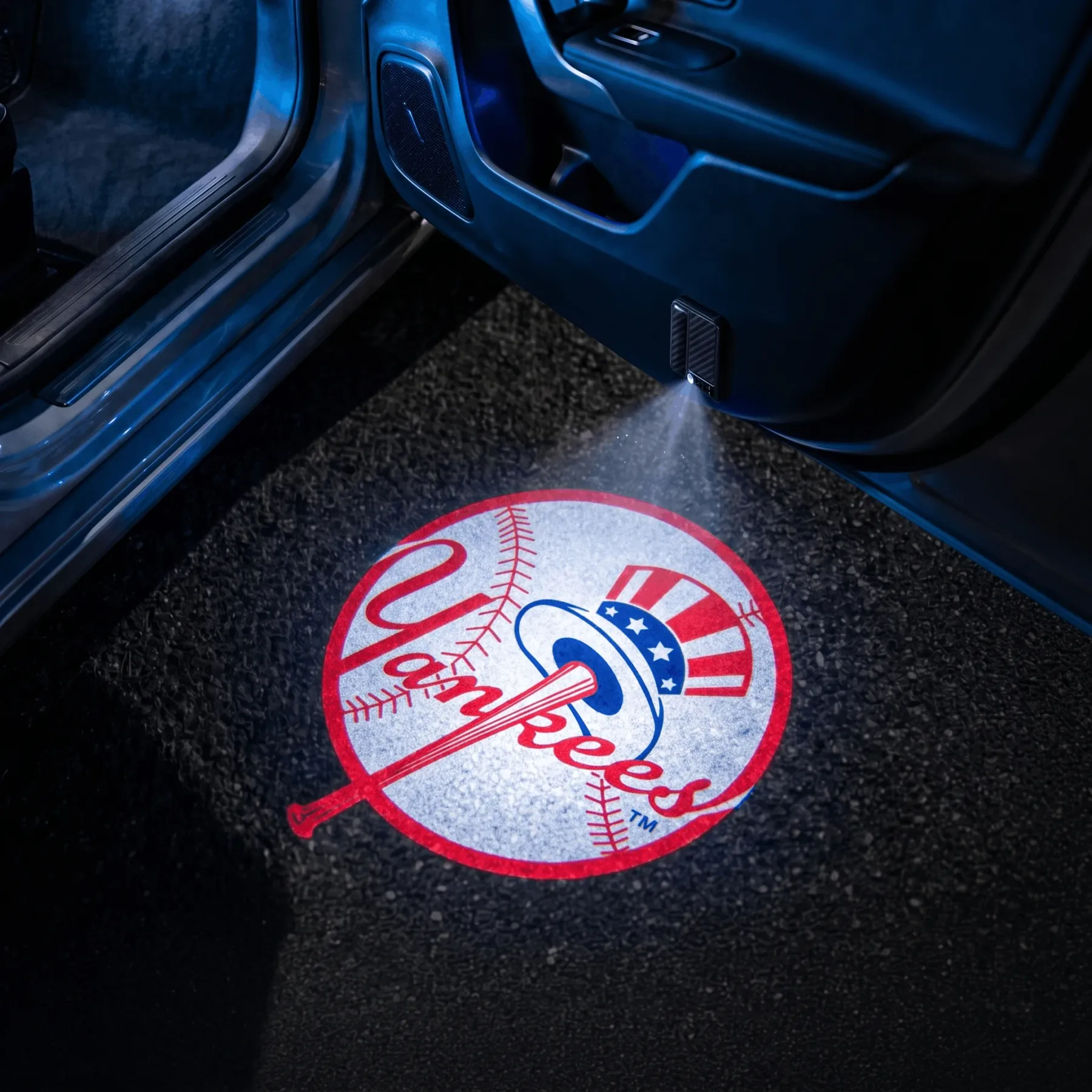 Yankees Baseball Car Door Projector Light