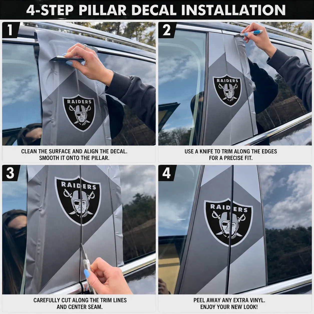 Washington Commanders Car Pillar Wrap - Universal Fit