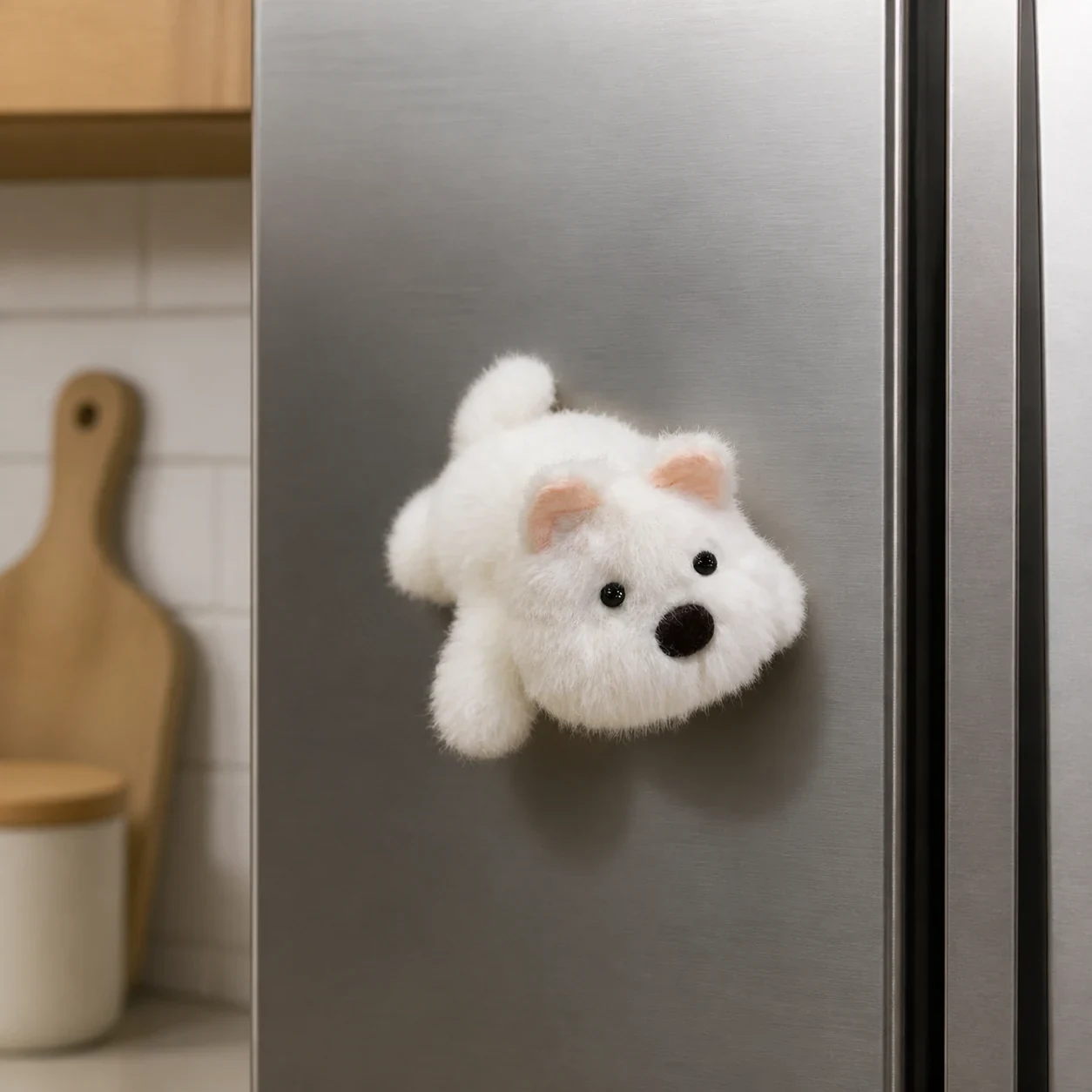 Magnetic Car Plush Westie
