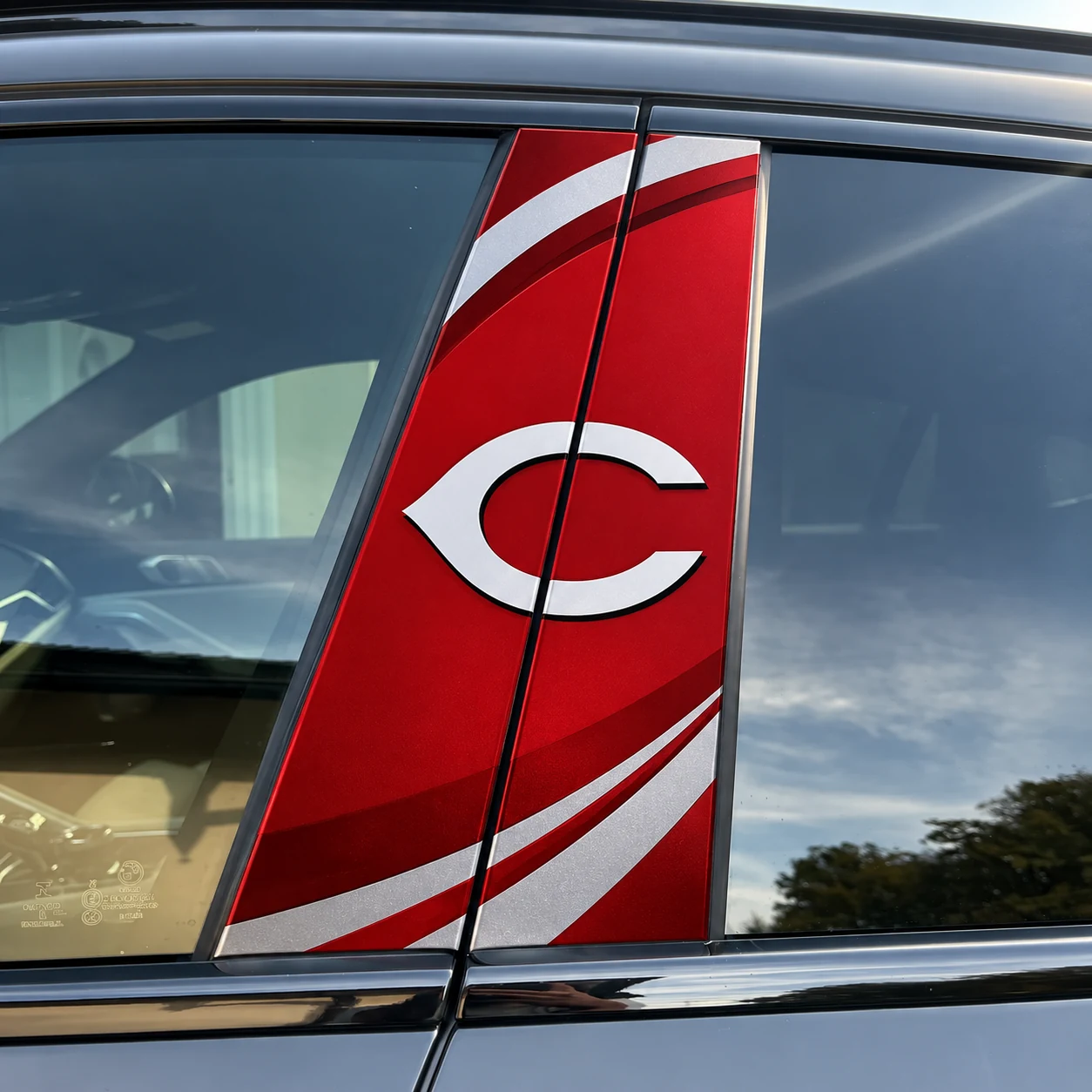 Cincinnati Reds Car Pillar Wrap - Universal Fit