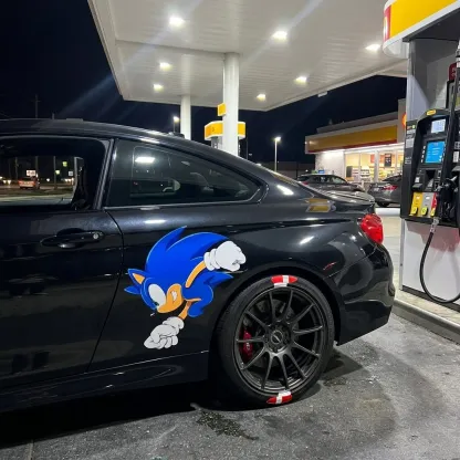 Sonic Motion Illusion Decal on BMW