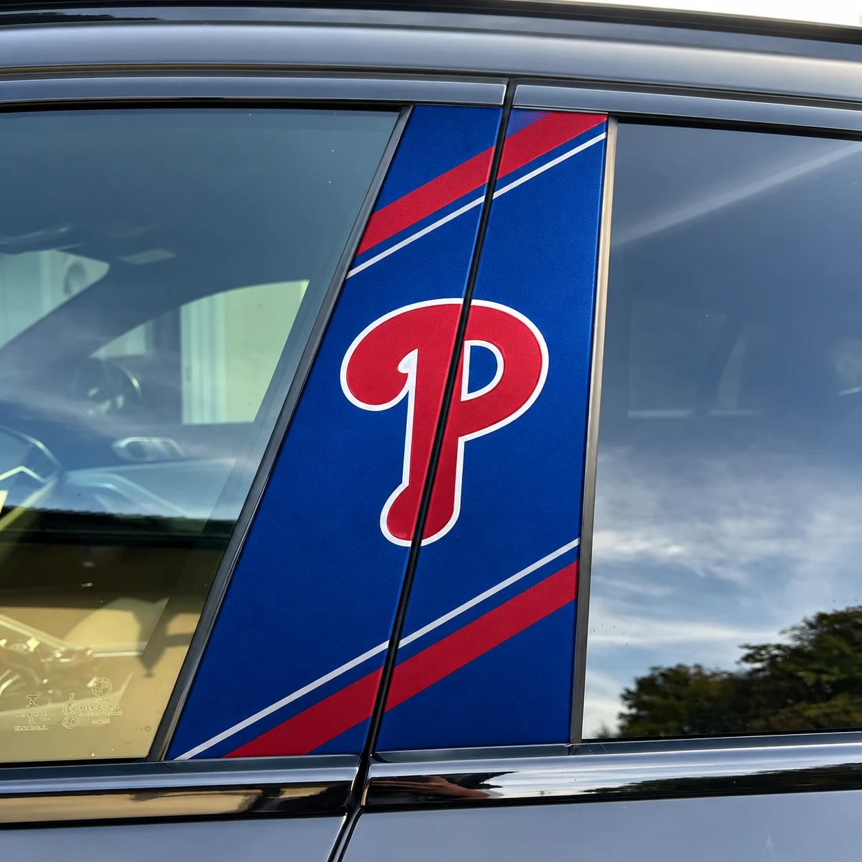 Philadelphia Phillies Car Pillar Wrap - Universal Fit
