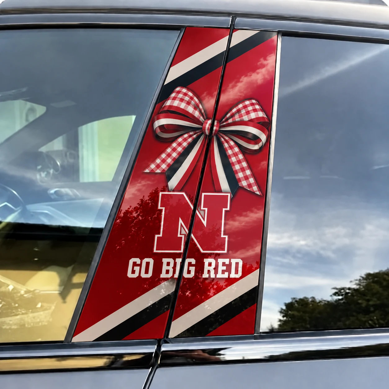 Nebraska Cornhuskers Car Pillar Wrap Special - Universal Fit