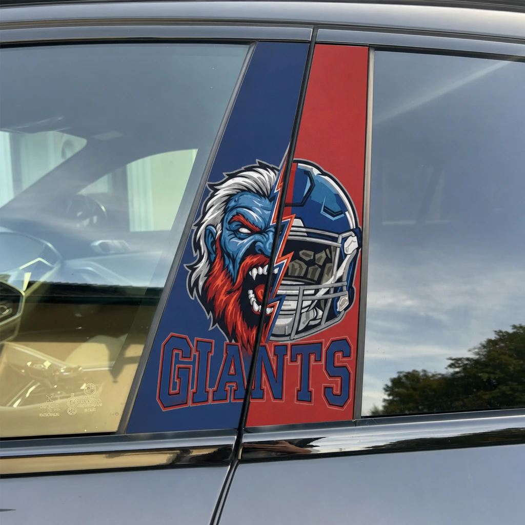 New York Giants Car Pillar Wrap - Universal Fit Style 2