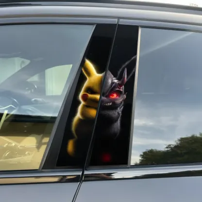 Pikachu Warrior - Car pillar sticker