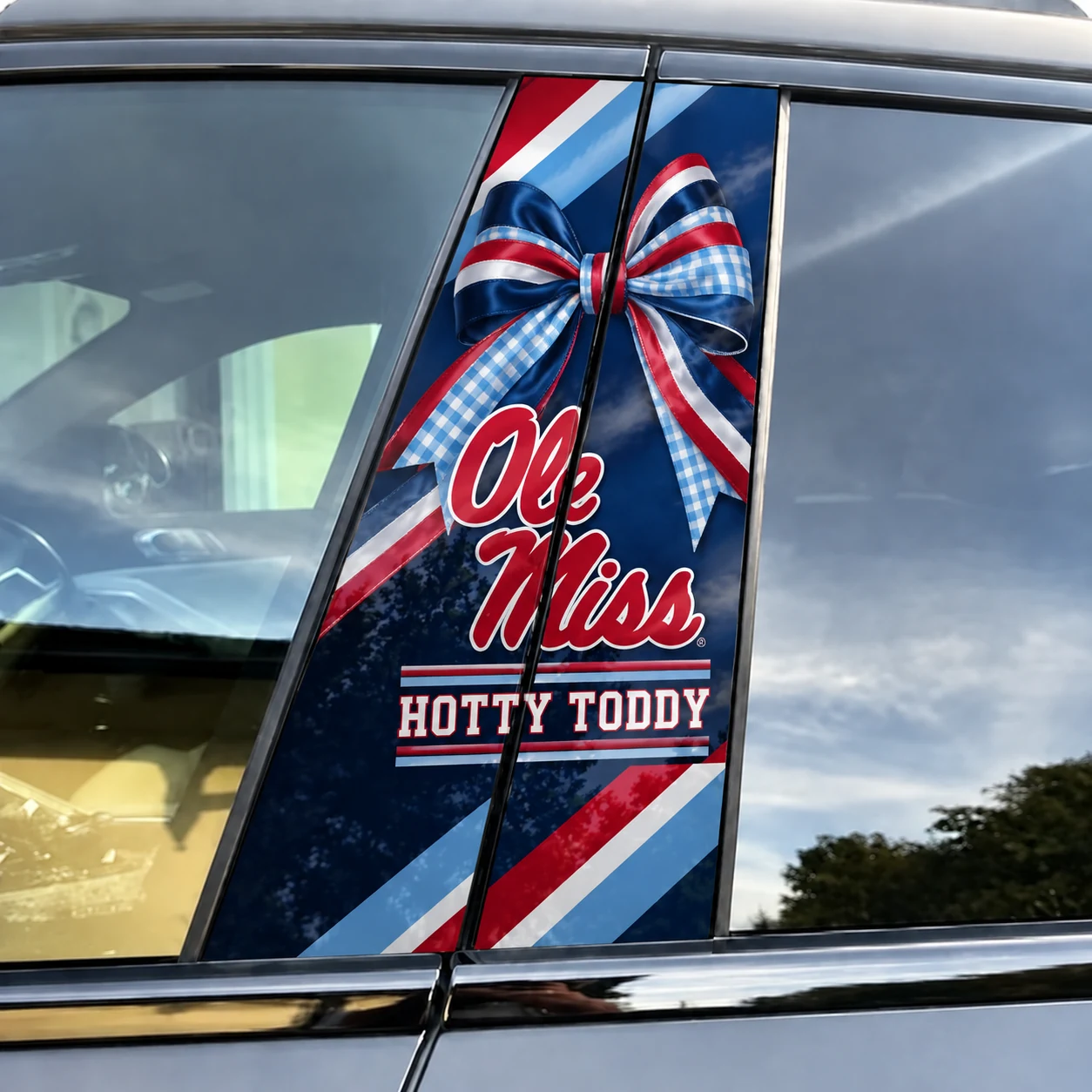 Ole Miss Rebels Car Pillar Wrap Special - Universal Fit
