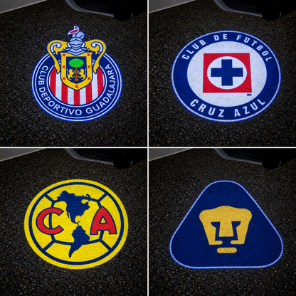 Wireless LED Car Door Projector for Liga MX Fans