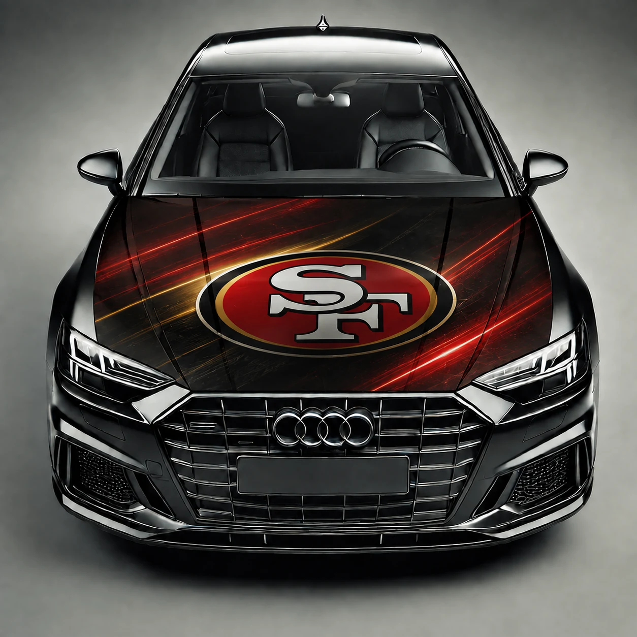 San Francisco 49ers Premium Car Hood Wrap - Universal Fit
