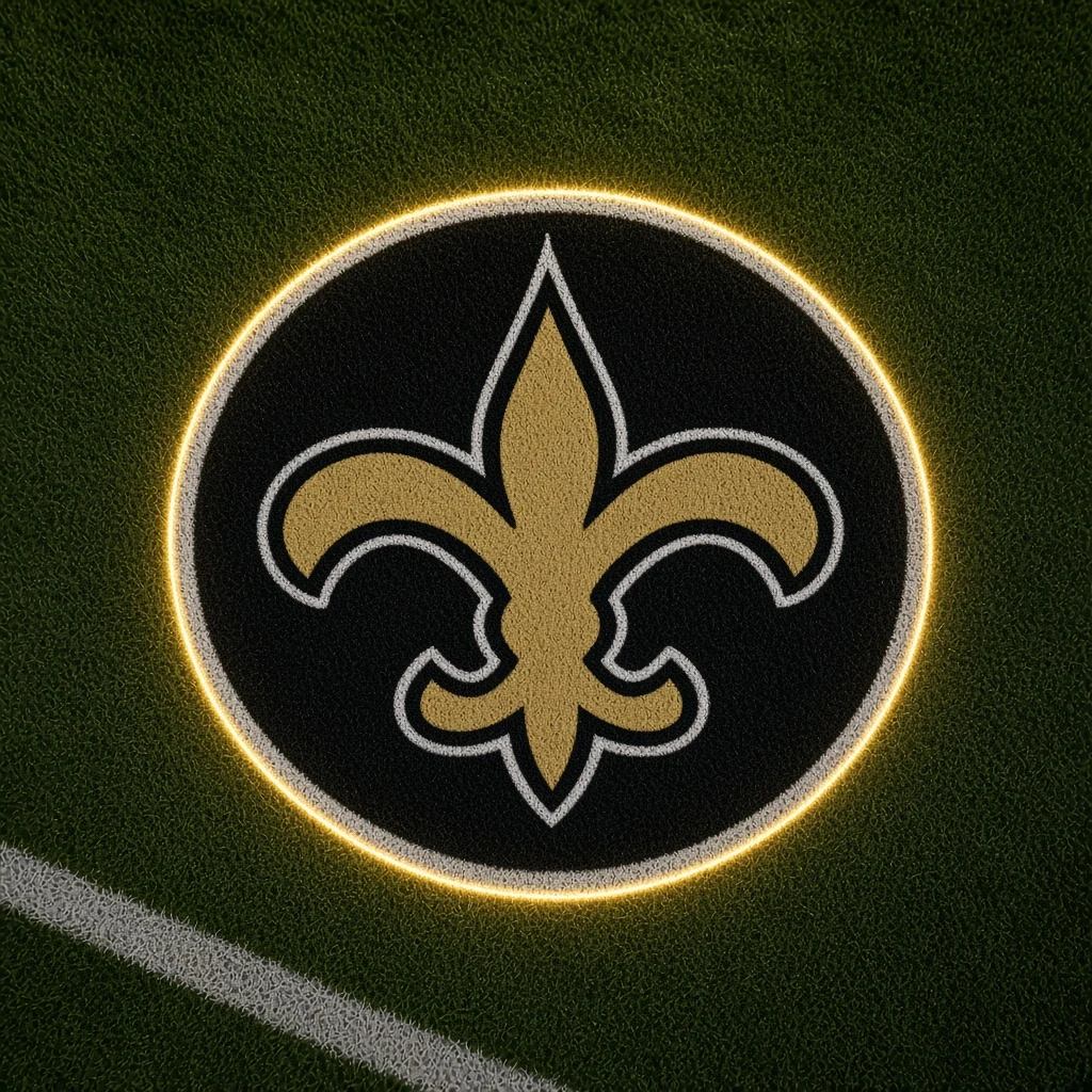 New Orleans Saints Football Car Door Projector Light grass scene