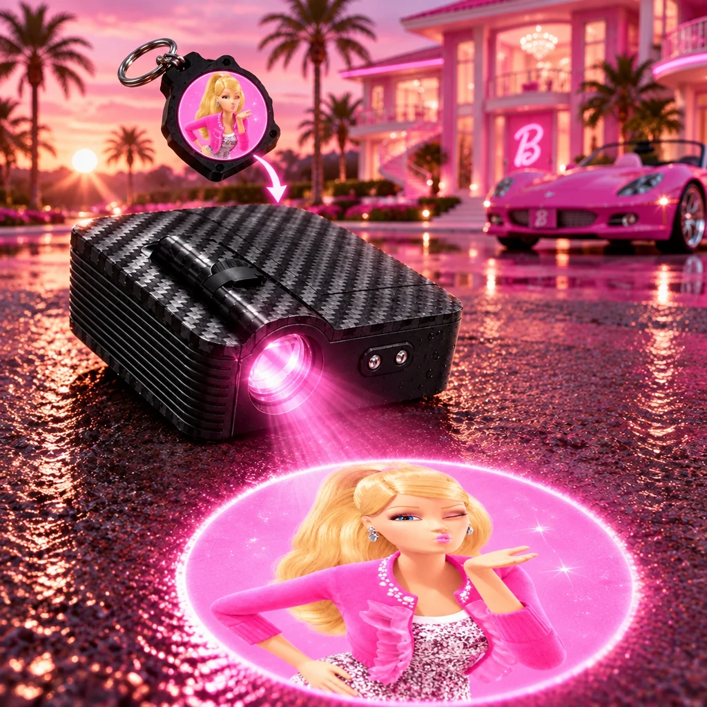 Barbie Kiss Wink Edition LED Car Door Projector Light
