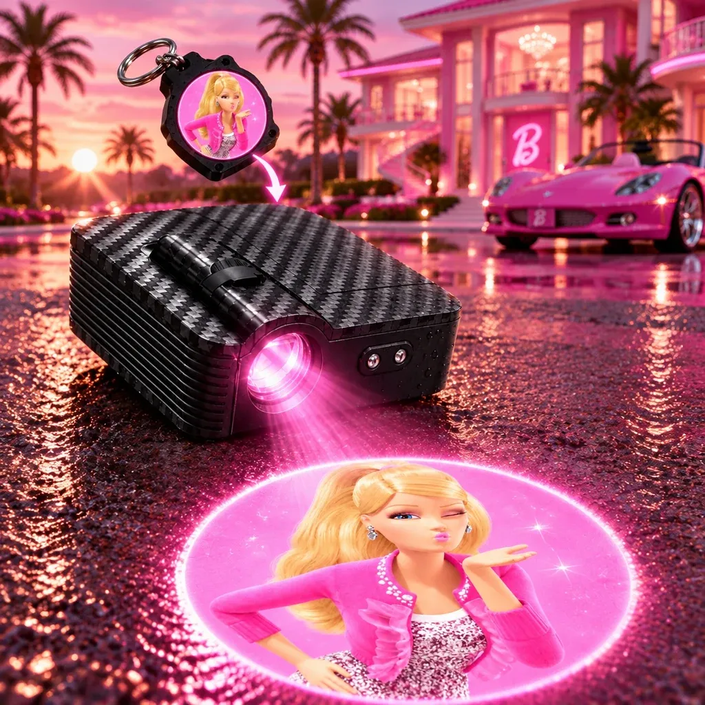 Barbie Kiss Wink Edition LED Car Door Projector Light