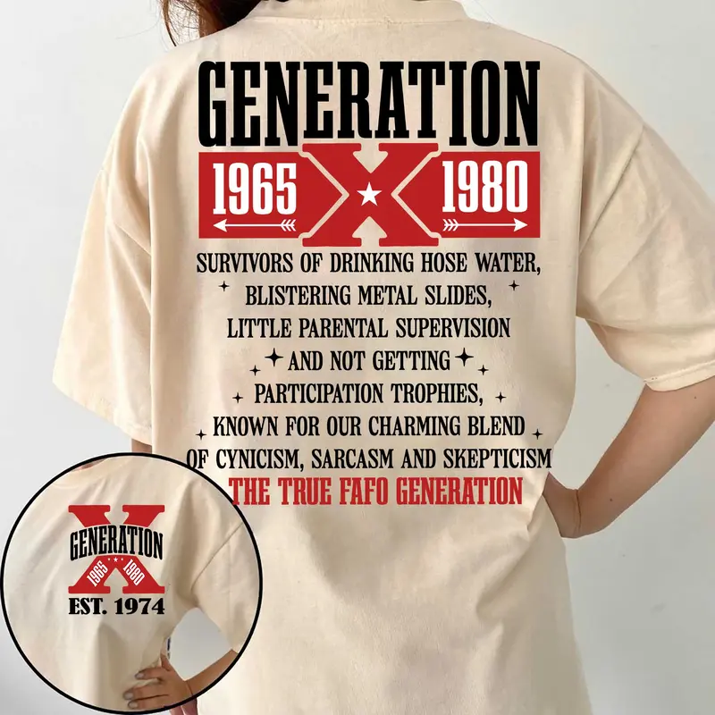 Customize Year Genaration X Shirt